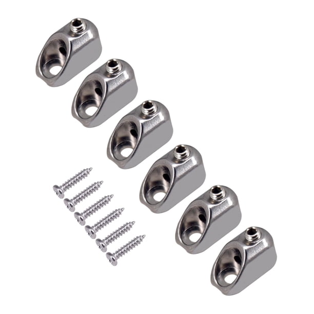 6 piezas de tuercas de bloqueo de cuerdas de guitarra sin cabeza, accesorios de repuesto duraderos Plata