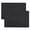 Black - 2pcs, variant on HOMEIORA 2 Pcs Heat Resistant Mat for Air Fryer, Coffee Maker, Toaster - Black Rectangular Felt & Silicone Countertop Protector with Sliding Function