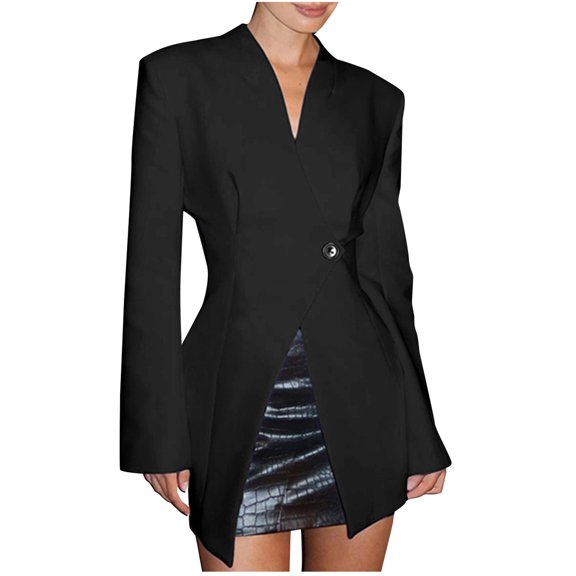 Women's Blazer Women's Suit Jacket Slim Fit Solid Color for Work Office Casual - Stylish Comfortable Women's Blazer