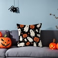 thumbnail image 3 of Halloween Pillow Covers 18x18 Fall Pumpkin Ghost Star Decorative Throw Pillow Covers Indoor Outdoor Cushion Cases for Home Sofa Couch Farmhouse Decorative, 3 of 6