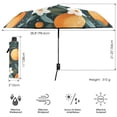 thumbnail image 3 of FORMRS Travel Umbrella Folding Auto Open Close Windproof Rain UV Protection, Green Oranges, 3 of 8