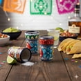 thumbnail image 3 of Set de 4 vasos de chupito MEXTEQUIL Talavera pintados a mano, 60 ml, 3 of 9