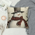 thumbnail image 2 of GOSMITH  Christmas Pillow Covers Snowman Snow Decorative Throw Pillow Covers Decoration Holiday Home Party Cushion Case for Couch Sofa, 2 of 5