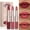 B, variant on Kokovifyves 3 Pack Matte Finish Lip Gloss Collection,Hydrating Daily Lip Makeup 3.5ml +7g