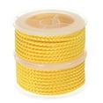 thumbnail image 1 of Unique Bargains 2 Packs Nylon Thread Twine Beading Cord 3mm Extra-Strong Braided Nylon Crafting String 4M/13 Feet, Golden, 1 of 7
