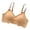 Brown, variant on Iugvhana Wireless Bras for Women Breathable Seamless Bra Adjustable Straps No Underwire Bra Comfortable Everyday Full Coverage Bra Black S