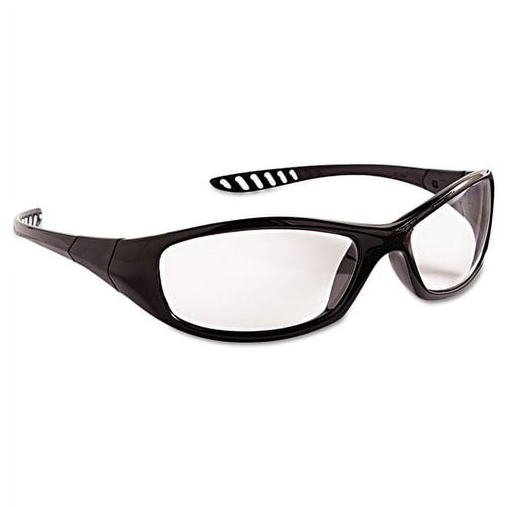 V40 Hellraiser Safety Glasses, Black Frame, Clear Lens | Bundle of 5