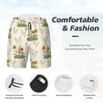 thumbnail image 3 of Fuzoiu Flowers And Hens Print Men's Swim Shorts,Quick-Dry Double-Layer Swim Trunks,Board Trunks,Beach Shorts Swimwear Bathing Suits-X-Large, 3 of 6