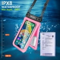 thumbnail image 4 of Funda impermeable para teléfono Niveaya Double Space, paquete de 2, IPX8, 4 of 6