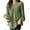Green, variant on AXXD Womens Blouses for Work Professional Green Basic Summer 2024 Oversized Solid Color Loose Round Neck Shirt Long Sleeved Top/shirt