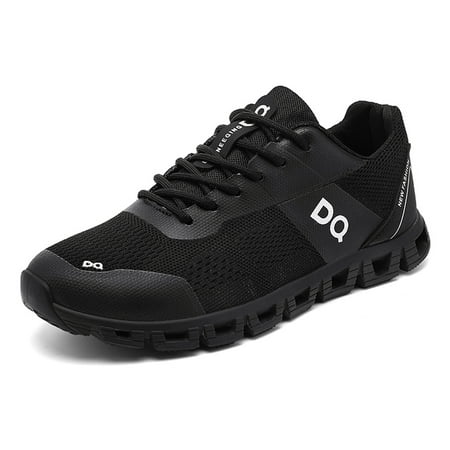 

NAYUKA Black Sports Shoes Men Male Running Sport Sneakers Breathable Knitted Jogging Shoes Fashion Antiskid Damping Training Zapatillas Father‘s Day Gift