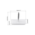 thumbnail image 2 of Unique Bargains Furniture Feet Nail, Square Chair Table Leg Protector Pad 18mm x 12mm 80pcs, 2 of 4