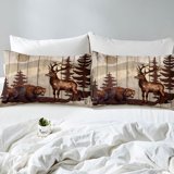 LUVIVIHOME Set di biancheria da letto matrimoniale rustica, 3 pezzi
