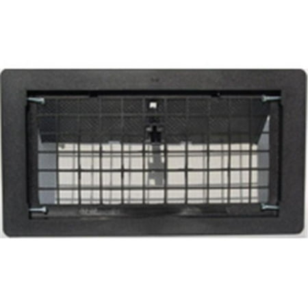 Vented Vent - Witten Automatic Vent 500BL Manual Foundation Vent With Damper Black