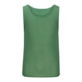 thumbnail image 6 of BADHUB Men's Mesh Fishnet Tank Top Hollow Out Breathable Sleeveless Muscle Loose Undershirt Green XXXL, 6 of 9