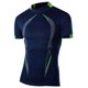 thumbnail image 4 of Men's Short-Sleeved Tight-Fitting Breathable Quick-Drying Clothes Fitness Sports Training Clothes Men's T-ShirtsL, 4 of 4