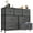 Gray, variant on Dresser for bedroom 7 storage Spaces, assembled wardrobe lockers, bedroom furniture lockers