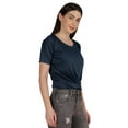 thumbnail image 2 of Inkmeso Summer Twist Front Knot Crop Top For Women With Short Sleeves Tee Shirts, 2 of 8