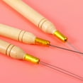 thumbnail image 1 of PAMINGONO 15Set Micro Ring Hair Extension Needle With Wooden Handle For Barbers Hair Diy Projects, 1 of 7