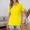 Yellow Tops, variant on CUSTG Casual Shirts For Women Summer T Shirt Fashionable Color Gradient Short Sleeved Button Down Shirt Comfort Tops