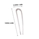 thumbnail image 1 of Horquilla de doble puntal en forma de U | Horquilla francesa para cabello grueso | Elegante metal de aleación | Diseño duradero y elegante | Peinados recogidos sin esfuerzo | Versátil y clásico para, 1 of 3