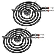 7” Stove Surface Burner Heating Element, 4 Turns – Replaces ERS48Y21 TJ90SP21YA SP21YA 814153 (2 Pack)