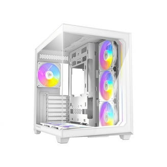 Lian Li O11 Vision White Steel ATX Mid Tower PC Gaming Computer