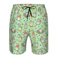 thumbnail image 4 of Yiaed Spring Gnomes Print Men's Swim Trunks with Lining Quick Dry Sports Shorts Beach Shorts Boardshorts-X-Large, 4 of 5