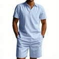 thumbnail image 6 of Yiliang Mens Co Ord Set Modern Fit T Shirt and Pants Street Style Matching Outfit, 6 of 6