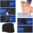 thumbnail image 4 of Hehanda Lumbar Back Support Belt Unisex Breathable, Black, 4 of 7