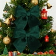 thumbnail image 5 of Luoshdecor 2Pcs Velvet Wreath Bows,Winter Christmas Bows Xmas Hanging Ornaments for Wreath WeddingParty Decoration, 5 of 6