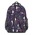 thumbnail image 3 of Bernese Mountain Dog and Floral Backpack for School, Cute School Bag with Adjustable Shoulder Straps and Padded Back, 16.9"x12.6"x5.9", 3 of 5