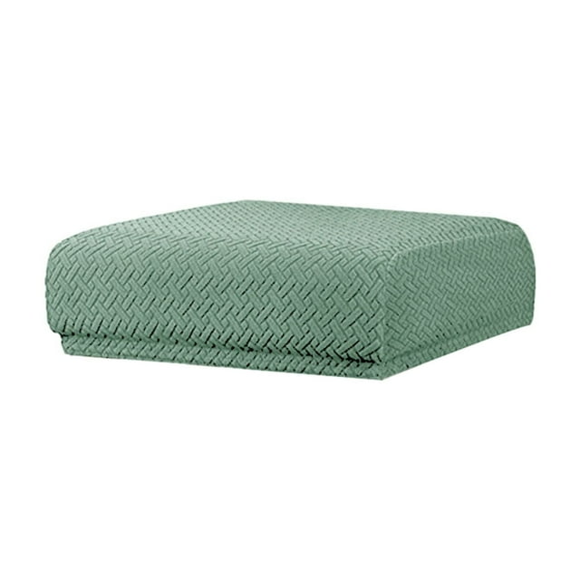 Rectangular Elastic Dressing Table Stool Cover Washable Spill Proof Saddle Shaped Chair Slipcover for Home Dining