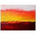 thumbnail image 2 of Area Rugs Indoor Non-Slip Rectangle Rug 4x6 Ft Red Color Block Impressionist Style Abstract Art Rug Rubber Backing Floor Mats Non Shedding Home Decor Carpet for Entryway Living Room, 2 of 8