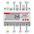 thumbnail image 3 of Electricity Meter, Power Meter 3 X 230 400V Bidirectional Multifunctional 35mm Rail Installation  For Office, 3 of 8