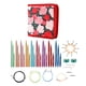 thumbnail image 2 of Juego de agujas de tejer circulares, herramienta para manualidades, aguja de ganchillo intercambiable profesional desmontable para coser calcetines, 2 of 9