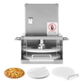 thumbnail image 6 of KFFKFF Electric Pizza Dough Press Machine, 6-Inch Pastry Press Plate, Stainless Steel Bread Presser, Adjustable Thickness Forming Tool for Commercial Use, Includes 100 Pcs Parchment Paper, 6 of 9