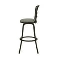thumbnail image 4 of Mainstays 3 Pack Indoor Adjustable  24" or 29" Swivel Adjustable Black Metal Barstool, Dark Gray Seat, 4 of 10