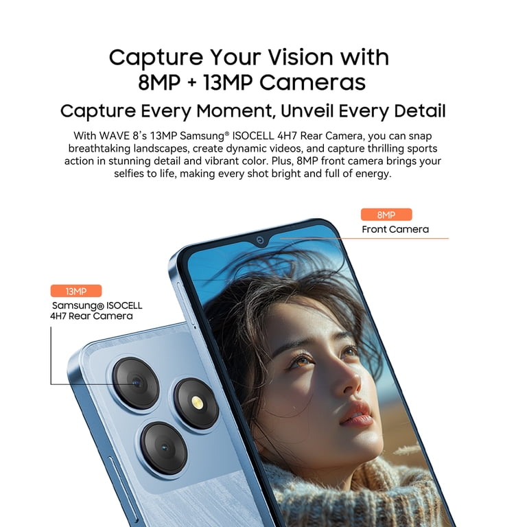 Blackview Wave 8 Unlocked Cell Phone,Android 15 Unlocked Phones