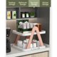 thumbnail image 4 of Shoe rack, shoe cabinet, small household folding shoe rack, 2-tier metal rolling cart, wooden base, foldable design, for bedroom storage, high capacity, durable metal frame, space-saving, 4 of 8