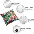 thumbnail image 4 of ARISTURING Tropical Leaves Pillow Covers Outdoor Decorations Green Leaf Flowers Flamingo Bird Throw Pillowcases Cushion Cover for Sofa Bed Farmhouse Car Couch Party Favor, 4 of 6