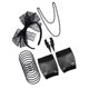 thumbnail image 2 of Jumpingount 1 Juego de disfraces de los años 80, ropa clásica clásica y práctica para mujer, ropa de estilo de encaje, ropa ornamental para adultos Accesorios de disfraces Negro Jumpingount AP009461-02, 2 of 6