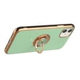 thumbnail image 4 of For Apple iPhone 11 Electroplated TPU with Metal Ring Stand Phone Case Cover, 4 of 5