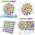 thumbnail image 2 of Pop Fidget S Pack Anti-Ansiedad Alivio del estrés Tie Dye Push Pop Bubble Fidgets S Rainbow Simple S Para niños Adultos 2 Pack (Circular + Square) Xemadio WMCH-410, 2 of 6
