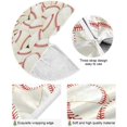 thumbnail image 2 of FMSHPON Baseball Pattern Xmas Christmas Tree Skirt Stand Mat for Holiday Party Decoration Indoor Outdoor 36 inches, 2 of 6