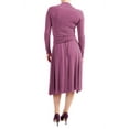 thumbnail image 2 of VON VONNI Womens Tropic Magenta Victoria Short Long Sleeve Transformer Dress NWT, 2 of 2
