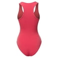 thumbnail image 3 of A2Y Women's Fashion Basic Premium Cotton Racerback Tank Body Suit Fuchsia M, 3 of 5