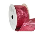 thumbnail image 2 of Offray Ribbon, Fuchsia Purple 1 1/2 inch Wired Edge Metallic Ribbon, 9 feet, 2 of 7