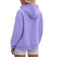 thumbnail image 6 of Stichou Women's 2025 Zip Up Y2K Hoodies Casual Long Sleeve Sweatshirts Fall Spring Track Jackets with Pockets Purple 2XL, 6 of 8