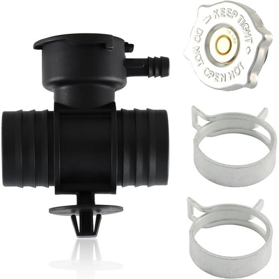 Radiator Coolant Filler Neck （with Radiator Fill Cap）Compatible with Chrysler 200 Sebring Caliber Dodge Avenger/Durango Dakota/Jeep Compass Patriot Replace#:52028810AL 52029195AK 55116901AA